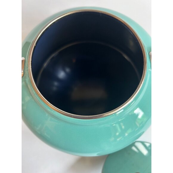 Chantal 1.7 Qt Turquoise Enamel-On-Steel Whistling Tea Kettle Ergonomic Handle - Picture 4 of 6